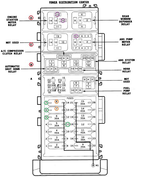 2000 tj relay distribution box|jeep wrangler relay diagram.